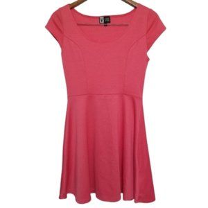 Vibe Sportswear Short Sleeve Fit and Flare Mini dress,  MEDIUM
